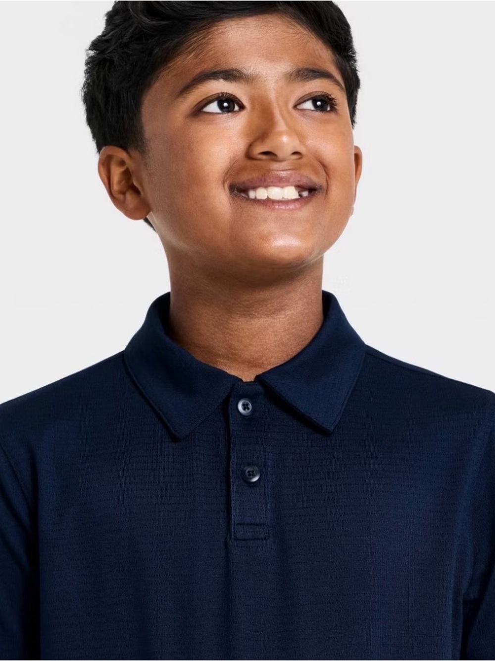 Set of 5 All In Motion (Target brand) Boys Navy Tech Polo Shirts